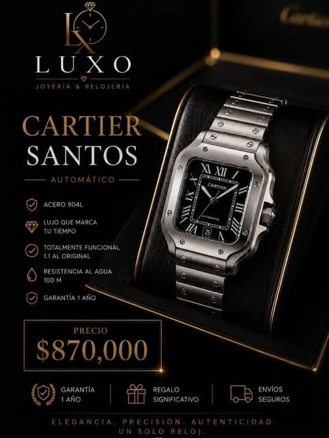 Reloj Santos — Acero 904L